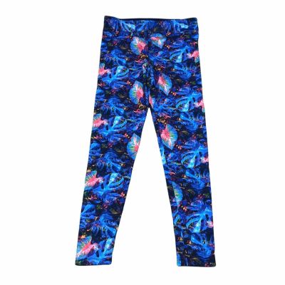 BOA FORMA Brazilian Tropical Print Leggings Workout Gym Size G Colorful Vibrant